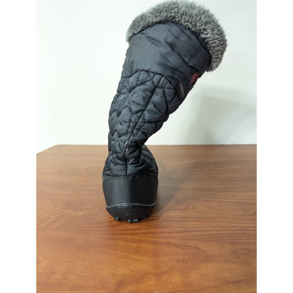 EUC Columbia Omni Grip Youth‎ Girls Minx Boots Black Pink Waterproof 6